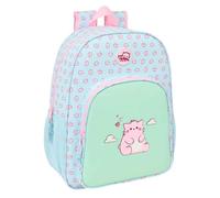 Safta | Mochila Escolar Pembe The Pink Cat Adaptable a Carro, Infantil, Hombreras y Espalda Ergonómicas Acolchadas, Bolsillo Frontal Grande, Portabotellas, Mochila Niña, Medidas 33x14x42 cm