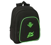 Safta | Mochila Escolar Real Betis Balompié Adaptable a Carro, Infantil y Juvenil, Hombreras Ergonómicas Acolchadas, Bolsillo Frontal Gran Formato y Portabotellas, Mochila Niño, Medidas 28x10x34 cm