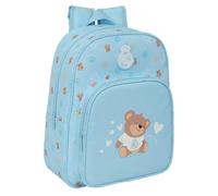 Safta | Mochila Escolar Real Madrid Preescolar Azul Adaptable a Carro (Sin Carro), Infantil, Hombreras Ergonómicas y Acolchadas, Mochila Niño, Medidas 26x11x34 cm