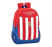 Safta Mochila Escolar Real Sporting De Gijon Oficial 320x160x440mm
