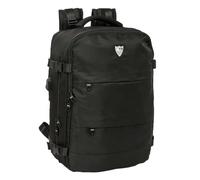 Safta | Mochila Escolar Sevilla FC para Portátil 15,6″, 3 Compartimentos con Organizadores, Conector USB, Zapatillero Inferior, Espalda y Hombreras Ergonómicas Acolchadas, Medidas 29x19x44 cm