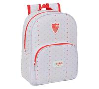 Safta | Mochila Escolar Sevilla FC Preescolar Adaptable a Carro (Sin Carro), Infantil, Hombreras Ergonómicas y Acolchadas, Bolsillo Frontal Gran Formato y Portabotellas Lateral, Medidas 26x11x34 cm