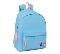 Safta | Mochila Escolar Stitch Happy, Ergonómica y Acolchada, Bolsillo Frontal con Cremallera, Doble Tirador en Compartimento Principal, Asa Superior, Vuelta al Cole Infantil, Medidas 33x15x42 cm
