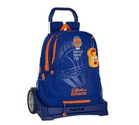 safta Mochila Espalda Ergonómica con Carro Evolution de Valencia Basket, 320x160x440mm