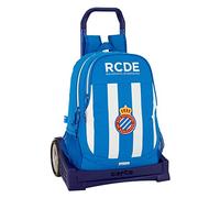 Mochila Escolar RCD ESPANYOL Con Carro Evolution 32 x 42 x 15 cm.
