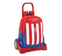 Safta Mochila Espalda Ergonómica Real Sporting De Gijon Con Carro Safta Evolution