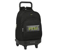 SAFTA- Mochila Gde. C/Ruedas Compact Ext.Simple Surf 33X45X22Cm, Multicolor (642230918)