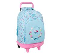 Safta | Mochila Grande con Ruedas Blackfit8 Pétalos, Compact Evolution Extraíble y Lavable, Espalda y Hombreras Acolchadas, Gran Capacidad, Portabotellas, Base Reforzada, Medidas 33x22x45 cm