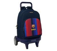 Safta | Mochila Grande con Ruedas FC Barcelona 1ª Equipación 26/27 Compact Evolution Extraíble, Carro 93 cm, Espalda y Hombreras Acolchadas, Portabotellas, Niño y Niña, Medidas 33x22x45 cm