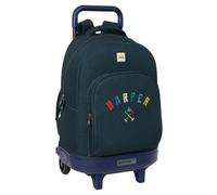 Safta | Mochila Grande con Ruedas Harper & Neyer Compact Extraíble, Mochila Escolar Juvenil con Asa Telescópica, Espalda y Hombreras Acolchadas, Portabotellas, Base Reforzada, Medidas 33x22x45 cm