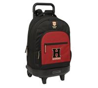Safta | Mochila Grande con Ruedas Harry Potter Hogwarts Compact Extraíble, Lavable, Gran Capacidad, Espalda y Hombreras Acolchadas, Bolsillo Frontal y Portabotellas, Medidas 33x22x45 cm