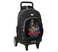 Safta | Mochila Grande con Ruedas Masters of the Universe Compact Evolution Extraíble, Mochila Escolar Juvenil con Carro Integrado 93 cm, Acolchada, Portabotellas, Medidas 33x22x45 cm
