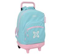 Safta | Mochila Grande con Ruedas Munich Sky Compact Evolution Extraíble, Lavable, Gran Capacidad, Espalda y Hombreras Acolchadas, Portabotellas, Base Reforzada, Mochila Niño, Medidas 33x22x45 cm