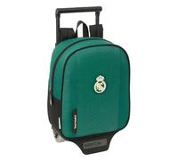 Safta | Mochila Guardería con Ruedas Real Madrid 22x10x27 cm Poliéster | Tejido poliéster con costuras rematadas, preescolar y excursiones, licencia oficial Real Madrid 2ª Equipación 26/27