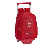 Mochila Escolar SPORTING GIJÓN Corporativa, Infantil 34 cm. Con Carro