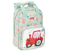 Safta Mochila infantil Preescolar Granja – Asas, fácil limpieza, 20x28x8 cm, multicolor, Unisex