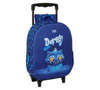 Safta | Mochila Infantil con Ruedas K-Pop Demon Hunters 27x10x33 cm Colegio | Tejido poliéster con costuras rematadas, para guardería, infantil y primaria, licencia oficial K-Pop Demon Hunters Derpy