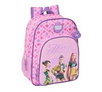 Safta | Mochila Infantil Escolar K-Pop Demon Hunters 26x11x34 cm Poliéster | Tejido poliéster con costuras rematadas, para infantil y primaria, vuelta al cole, licencia oficial K-Pop Demon Hunters Stage