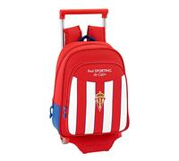 Safta Mochila Infantil Real Sporting De Gijon Oficial Con Carro Safta 125x95mm