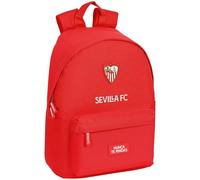 Safta, Mochila Juvenil para Portátil 14.1" de Sevilla FC, 310x160x410 mm Unisex niños, Roja, Estándar
