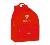 Safta, Mochila Juvenil para Portátil 14.1" de Sevilla FC, 310x160x410 mm Unisex niños, Roja, Estándar