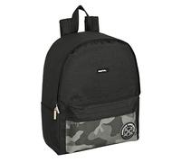 Safta - Mochila para Portátil 14.1", Ideal para Jóvenes de Diferentes Edades, Cómoda y Versátil, Calidad y Resistencia, 31x16x40 cm, Color Negro