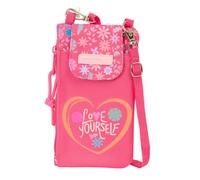 Safta | Monedero Portamóvil Feeling, Funda Colgante con Cordón Ajustable, Compartimento con Cremallera para Monedas, Bolsillo para Móvil hasta 6,9″, Medidas 10x19 cm
