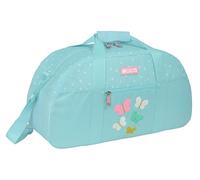 Safta MOOS BUTTERFLIES - Bolsa de Deporte, Mochila, Ideal para Niños de Diferentes Edades, Cómoda y Versátil, Calidad y Resistencia, 50x26x20 cm, Color Azul Claro