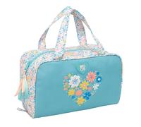 Safta Neceser Moos Fiori rectangular con asa, infantil adaptable a carro, 31x14x19 cm