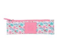 Safta Moos Flores - Estuche Escolar, Estuche Infantil, Estuche Niño, Ideal para Niños de 5 a 14 Años, Cómodo y Versátil, Calidad y Resistencia, 20x60 cm, Color Multicolor