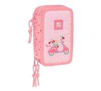 Safta Moos Passion - Estuche Escolar con 37 Útiles Incluidos, Estuche Infantil, Estuche Niño, Ideal para Niños de 5 a 14 Años, Cómodo y Versátil, Calidad y Resistencia, 12.5x5.5x19.5 cm
