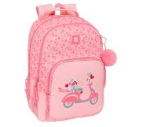 Safta MOOS PASSION - Mochila Doble Adaptable Carro, Tejido Reciclable, Ideal para Niños de Diferentes Edades, Cómoda y Versátil, Calidad y Resistencia, 32x15x42 cm