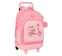 Safta Moos Passion - Mochila Grande con Ruedas, Compacta, Extraíble, Ideal para Niños de Diferentes Edades, Cómoda y Versátil, Calidad y Resistencia, 33x22x45 cm