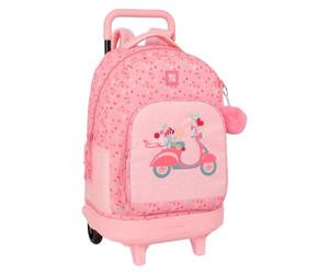 SAFTA Moos Passion - Mochila Grande con Ruedas, Compacta, Extraíble, Ideal para Niños de Diferentes Edades, Cómoda y Versátil, Calidad y Resistencia, 33x22x45 cm