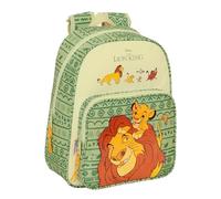 Safta MUFASA - Mochila Escolar Infantil, Ideal para Niños de Diferentes Edades, Cómoda y Versátil, Calidad y Resistencia, 27x10x33 cm, Color Verde/Beige