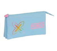 Safta MUNICH AZUL CAPRI - Portatodo Triple, Estuche Infantil, Estuche Niño, Ideal para Niños en Edad Escolar, Cómodo y Versátil, Calidad y Resistencia, 22x3x12 cm, Color