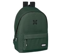 Safta MUNICH BÁSICOS - Mochila para Portátil 15.6" y USB, Ideal para Jóvenes de Diferentes Edades, Tejido Reciclado, Cómoda y Versátil, Calidad y Resistencia, 31x18x44 cm, Color Verde
