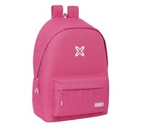 Safta Mochila MUNICH BÁSICOS Portátil 15,6" con USB, Tejido reciclado, 31x18x44 cm, Fucsia