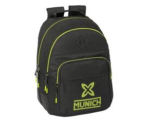 Safta MUNICH BEAT - Mochila Escolar Infantil, Ideal para Niños de Diferentes Edades, Cómoda y Versátil, Calidad y Resistencia, 32x15x42 cm, Color Negro