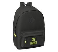 Safta MUNICH BEAT - Mochila para Portátil 15.6" y USB, Ideal para Jóvenes de Diferentes Edades, Tejido Reciclado, Cómoda y Versátil, Calidad y Resistencia, 31x18x44 cm, Color Negro