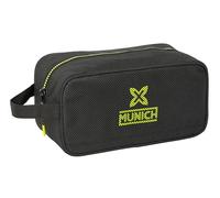 SAFTA Munich Beat - Zapatillero Mediano, Multiusos, Portatodo, Deporte, Extraescolares, Fútbol, Cómodo y Versátil, 29x14x15 cm, Color Negro