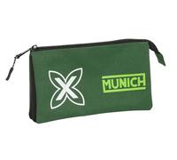 Safta MUNICH CAMO - Portatodo Triple, Estuche Infantil, Estuche Niño, Ideal para Niños en Edad Escolar, Cómodo y Versátil, Calidad y Resistencia, 22x3x12 cm, Color