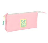 SAFTA Munich Candy - Portatodo Triple, Estuche Infantil, Estuche Niño, Ideal para Niños en Edad Escolar, Cómodo y Versátil, Calidad y Resistencia, 22x3x12 cm