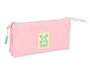 SAFTA Munich Candy - Portatodo Triple, Estuche Infantil, Estuche Niño, Ideal para Niños en Edad Escolar, Cómodo y Versátil, Calidad y Resistencia, 22x3x12 cm
