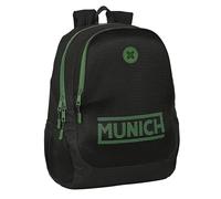 Safta MUNICH CAVIAR - Mochila Escolar Infantil, Ideal para Niños de Diferentes Edades, Cómoda y Versátil, Calidad y Resistencia, 32x16x44 cm, Color Negro