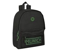 Safta MUNICH CAVIAR - Mochila para Portátil 14.1", Ideal para Jóvenes de Diferentes Edades, Cómoda y Versátil, Calidad y Resistencia, 31x16x40 cm, Color Negro