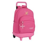 Safta MUNICH FRESA - Mochila Grande con Ruedas, Compacta, Extraíble, Ideal para Niños de Diferentes Edades, Cómoda y Versátil, Calidad y Resistencia, 33x22x45 cm, Color
