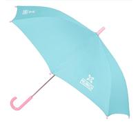 Safta MUNICH HEAVEN - Paraguas Manual, 8 Paneles, Varillas Metálicas, Cómodo y Versátil, Calidad y Resistencia, 48 cm, Material Poliéster, Color Celeste