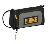 Safta MUNICH MOONLESS - Portatodo con Bolsillo Desplegable Lleno, Estuche Infantil, Estuche Niño, Ideal para Niños en Edad Escolar, Cómodo y Versátil, Calidad y Resistencia, 20x8.5x11 cm, Color