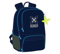 Safta Munich Nautic - Mochila para Pádel, Mochila de Deporte, Ideal para Diferentes Edades, Cómoda y Versátil, Calidad y Resistencia, 30x17x42 cm, Color Azul Marino